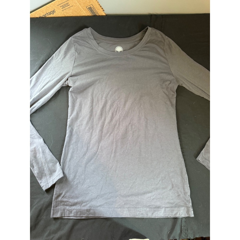 Healing Hands Melissa Long Sleeve Scrub Underscrub‎ Tee Charcoal Gray 5047 XS